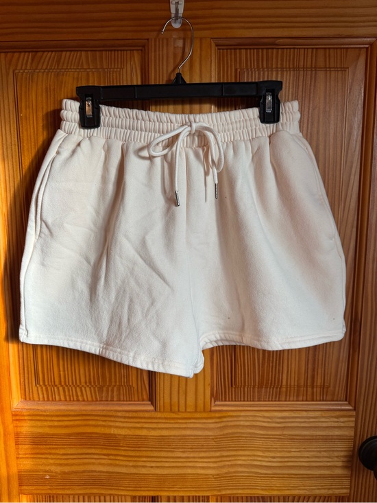 Comfrt Pants - Comfrt Women’s Oversized White Drawstring Lounge Shorts